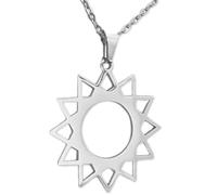 JICF Designs. Elegant 12-Pointed Star Celestial Necklace | Rust-Free Stainless Steel | Inspires Harmony, Confidence, and Spiritual Connection | Durable & Hypoallergenic | Perfect for gifts.