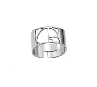 JICF Designs Fibonacci Spiral Ring - Sacred Geometry Stainless Steel Band - Golden Ratio Symbol Ring for Men & Women - Minimalist Mathematical Jewelry - Symbolic Gift