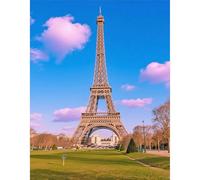JICFDAO 5D Diamond Painting Eiffel Tower 40 x 50 cm Painting by Numbers Landscape DIY Diamond Painting Landscapes Diamond Painting Eiffel Tower for Relaxation Gift Mosaic Crafts for Home Wall Decor