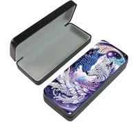 JICFDAO 5D Hard Shell Glasses Case 6.5 x 16 cm Diamond Painting Sunglasses Case Crystal Art Scratch-Resistant Glasses Container Diamond Painting Glasses Box DIY Eye Box for Most Glasses Wolf