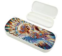 JICFDAO Diamond Painting Pencil Case 22 x 9 cm Diamond Painting Pens Box Plastic Pen Holder Desk Pen Box Crystal Art Pen Boxes for Pencil Eraser Paper Clip Angel Elf Fairy