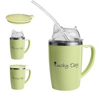 JIchuansnli Adult Sippy Cups for The Elderly Non Spill, 3 in 1 Sippy Cup for Adults, 350ml Anti Choke Spill Proof Cups with Lid and 30cm Straw, Beakers for Elderly for Disabled Adults Drinking Aids