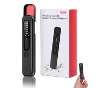 JICICUXI Hidden Camera Detector, Bug Detector, Hidden Device GPS Detector with 4 Modes Rf Wireless Scanner Portable Mini Design Spy Camera Detector for Hotel Bathroom Office Car Travel-Charcoal Gray