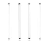 JIcloun 4 Pack T8 15W Fluorescent Tube Light Bulbs 450mm - G5 2-Pin Base - Cool White 4000K - Slimline Replacement Striplight for Kitchen Under Cabinet, Cupboard & Bathroom Shaver Lights