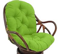 JIcloun Swivel Rocker Chair Cushion 120x60cm, Washable & UV-Resistant Rocking Replacement Chair Pads,for Recliner Rocking Rattan Chair Garden Seat Cushion Sofa Tatami Mat,A2