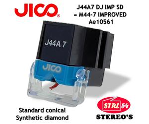 JICO J44A7 DJ Improved SD SHURE M44-7 Phono Cartridge Synthetic Diamond Conical