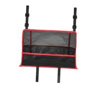JicSuXi Car Storage Organizer Between The Front Seats, Backrest Mesh Bag, Universal, Multi-Purpose, for Children, Barrier for, Red