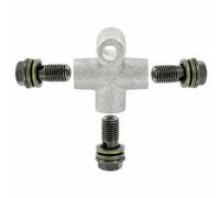 JicSuXi Compact Oil Tube Tee Connector | Metric, Hydraulic Brake Hose Tee Connector, Machined, Triple Brake Line Fitting, for, Go-, Mechanics, DIY Builders