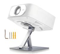 Jicyor Desktop Projector Mount, Silver Desktop Projector Holder with Support Angle Flexible Up to 10 kg Load Capacity Projector Stand for Home Cinema