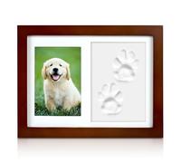 Jicyor Pet Memorial Frame for Dogs and Cats,Paw Print Kit for Dogs And Cats with Clay Pet Paw Print Kit Paw Print Kit is Perfect Keepsake Gift for Pet Owner