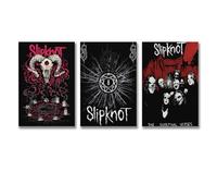 Jidadio 3 PCS Slipknot Poster Music Rock Band Vintage Album Cover Poster Wall Art Canvas Posters Room Decorative Aesthetic Poster Print Decor Posters 12x18inch(30x45cm)-3pcs Style-1