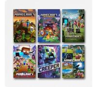 Jidadio A Set Of 6 A Minecraft Poster Movie Vintage Fantasy Comedy Film Cover Wall Art Canvas Posters Room Decorative Aesthetic Print Decor 08x12inch(20x30cm) Style