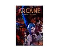 Jidadio Arcane Poster Comic Action-Adventure Steampunk Music Posters for Room Aesthetic Canvas Wall Art Bedroom Decor08x12inch(20x30cm)