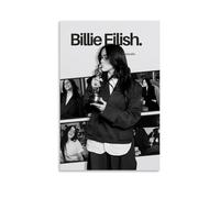 Jidadio Billie Poster Eilish Music Singer Collage Vintage Posters for Room Aesthetic Canvas Wall Art Bedroom Decor12x18inch(30x45cm)