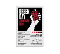 Jidadio Green Poster Day Music Rock Band Album Cover Posters for Room Aesthetic Canvas Wall Art Bedroom Decor12x18inch(30x45cm)