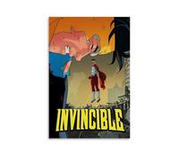 Jidadio Invincible Poster Comic Vintage Tv Series Music Posters for Room Aesthetic Canvas Wall Art Bedroom Decor12x18inch(30x45cm)