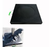 Jidanmian Crane Outrigger Pad, Rv Jack Pads with Circular Grooves & Handle, Ultra-high Molecular Weight Polyethylene Support Pads with Handle for Crushers Trailers Truck Cranes(16x16x1.2/40x40x3cm)