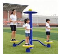 Jidanmian Waist and Back Exerciser,Waist Twister Machine,Outdoor Fitness Equipment with Non-Slip Handle,3 Person Exerciser for Core/Abs Exercise