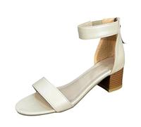jiddhf Women’S Roman-Style High Heels Zip At The Heel Fish’S Mouth