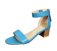 jiddhf Women’S Roman-Style High Heels Zip At The Heel Fish’S Mouth