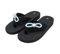jiddhf Women’S Simple Summer Flip-Flops Black Beach Sandals | Women Rhinestone Bow Wedge Flip Flops Multi Strap Thong Sandals Non Slip Thick Eva Platform Slides