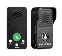JIDKEINNH Wireless Doorbell Rechargeable Battery Hands Free Two Way Full Duplex Intercom Door Bell One Press To Talk Door Chime For Home