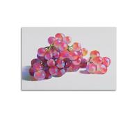 JIDUHON Vivid - Brushed Pink - Purple Grape Pile Poster Modern Wall Art Canvas Aesthetic Decoration Painting 20x30inch(50x75cm) Unframe-style