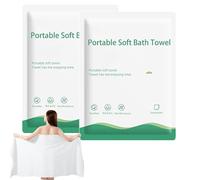 Jidyllic Disposable Bath Towels,2 Pcs Portable Soft Towel Travel Towels Mini Compressed Towel Travel Disposable Towels Tablets for Camping Swimming Traveling Hiking Travel Essentials(56'' x 28'')
