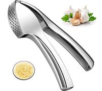 Jidyllic Premium Garlic Crusher,Heavy Duty Garlic Crusher and Mincer Garlic Press with Handle Manual Garlics Press Professional Kitchen Gadgets for Chopped Vegetables Uses