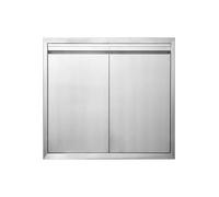JIE JIN 24" W X 24" H Stainless Steel Outdoor Kitchen Access Door, Silver Modern Door for Indoor/Outdoor Kitchen, BBQ Island