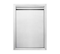 JIE JIN BBQ Access Door 17" W X 24" H, 304 Stainless Steel Outdoor Kitchen Accessories Door for Indoor/Outdoor Kitchen, Outdoor Cabinet, BBQ Island