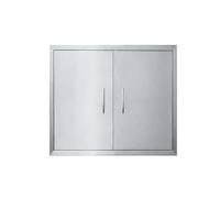 JIE JIN Outdoor Kitchen Doors, 24X24, Silver, Stainless Steel