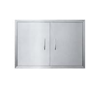 JIE JIN Outdoor Kitchen Doors, 31X24 inches, Stainless Steel, Silver, Modern Style