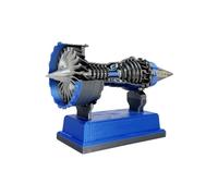 JIEBWCHA Airplane Engine Model, Aircraft Engine Rotatable Model, Collectible Science Education Ornament Construction Toy for School Home Girls Teens Adults Boys