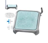 JIEBWCHA Aquarium Air Stone,Fish Bowl Aerator Stone with Stainless Steel Base - Portable Hydroponic Oxygen Boost Accessories for Home, School, Living Room