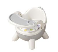 JIEBWCHA Baby Feeding Seat - Dinosaur Raised Seat for Small | Double Tray, Portable Lightweight, Ergonomic Stool for Home Lawn and Beach