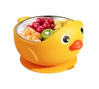 JIEBWCHA Baby Suction Bowls,Children Cartoon Food Feeder - Kindergarten Spill & Shock Resistant Baby Bowls for Snack Time Daycare High Chair Dining Self-Feeding Practice