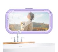 JIEBWCHA Bathroom Phone Door, Shower Phone Holder - Wall Mounted Phone Door - Corner Mobile Phone Adjustable Touch Screen for Bathroom Kitchen Bathroom Pools