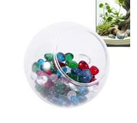 JIEBWCHA Betta House,Glass Ornament for Fish Tank - Aquarium Resting Hiding Nest for Black Shrimp Aquatic Life, Fish Tank Hermit Crab Hide