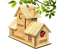 JIEBWCHA Bird Houses for Outdoor Use - Hanging Bird House - Nesting Box for Small Birds - for Garden, Balcony, Indoor and Outdoor Use - for Bird Watching Finches