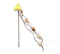 JIEBWCHA Cat Fishing Toy - Pet Toy in the Shape of Food, with Bell for Hunting Simulation Game for Indoor and Outdoor Use Against Boredom