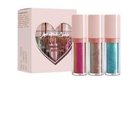 JIEBWCHA Chameleon Glitter Eyeshadow,3X Multi-Dimensional Intense Color Eye Looks - Long Lasting Smooth Dry Shimmer Eyeshadows For Body