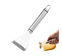 JIEBWCHA Cheese slicer, stainless steel grater with comfort handle, hand cutter for cheese, for cheddar, raclette, mozzarella butter, preparation, household, restaurant, commercial
