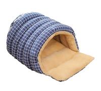 JIEBWCHA Covered Bed for Cats, Washable Warm Cosy House - Semi-Enclosed Dome Design Hidden Bed for Cats - For Puppies and Kittens Play Corner Home Winter Christmas