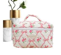 JIEBWCHA Cute Cosmetic Bag - Cosmetic Bag for Air Travel, Water-Repellent Cosmetic Bag for Women Girls Sports Holiday Commuting Birthday Day Outdoor Travel Everyday Use, pink, Offene Abdeckung, See