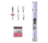 JIEBWCHA Electric Nail Drill Kit | 3 Speed Nail Sanding Tool | Portable Drill Callus Remover Feet for Thick Women Men Beginners Salon Home Travel