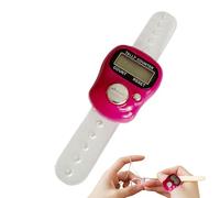 JIEBWCHA Electronic Finger Counter,Electronic Digital Display Ring Counter | Multifunctional Outdoor Sport Tool for Golf Camping Hiking Fishing Coaching Sports Training