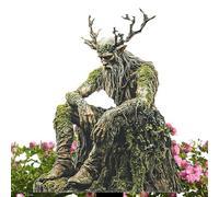 JIEBWCHA Fairy Garden Stakes, Acrylic Garden Stake, Tree Man Fairy Earth Goddess Garden Statue Stakes, Outdoor Accessories, Ground Insert, 2D Acrylic Blossom Core Decoration for Lawn Backyard