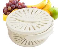 JIEBWCHA Fruit Washing Bowl - 2-in-1 Stackable Foldable Kitchen Aid | Vegetable Washing Basket with Fruit Drainer - For Home Kitchen Fridge Worktop Storage Cabinet