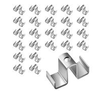JIEBWCHA Grating Saddle Clip, Pack of 25 Metal Wire Mesh Fasteners - Weatherproof Material for Floors, Bridges, Walkways, Stairs, Professional Buildings